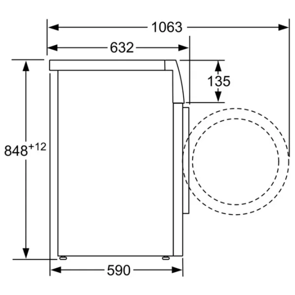Стиральная машина Bosch WAW28768SN 8 кг / 1400 об/мин / Белый photo 5 Стиральная машина Bosch WAW28768SN 8 кг / 1400 об/мин / Белый photo 5