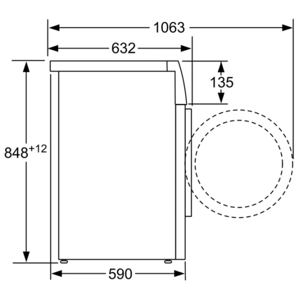 Стиральная машина Bosch WAW28768SN 8 кг / 1400 об/мин / Белый photo 5 Стиральная машина Bosch WAW28768SN 8 кг / 1400 об/мин / Белый photo 5
