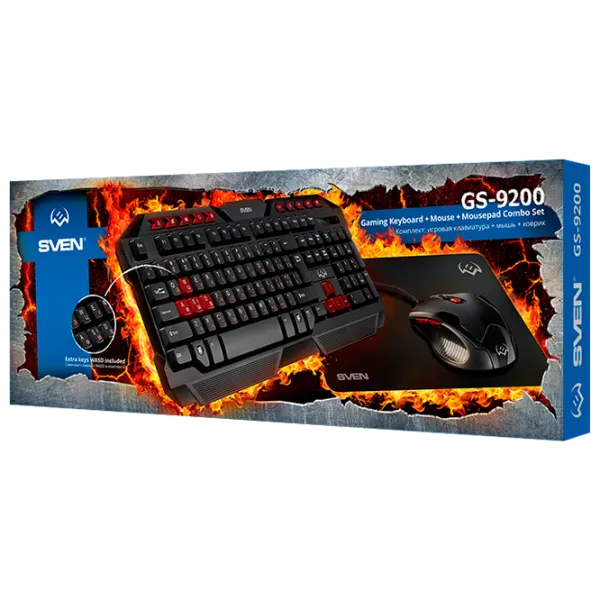 Tastatură Sven GS-9200 Combo Cu fir / Black photo 5