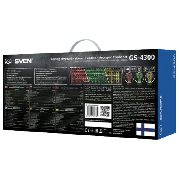Клавиатура Sven GS-4300 Combo Проводная/ Черный photo 10