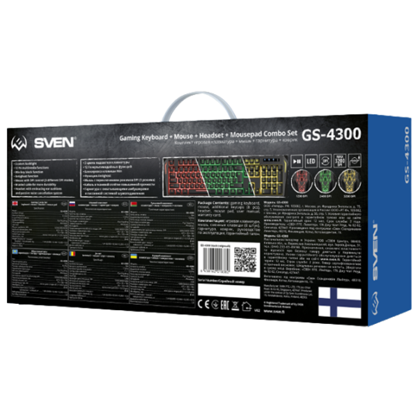 Клавиатура Sven GS-4300 Combo Проводная/ Черный photo 10