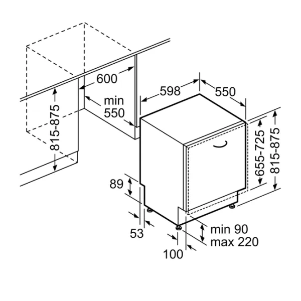 Mașină de spălat vase Bosch SMV68MX05E Full size/ White photo 2 Mașină de spălat vase Bosch SMV68MX05E Full size/ White photo 2