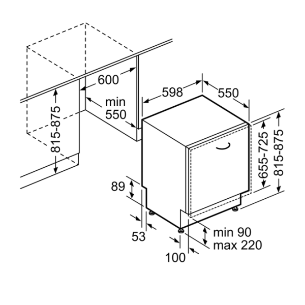 Mașină de spălat vase Bosch SMV68MX05E Full size/ White photo 2 Mașină de spălat vase Bosch SMV68MX05E Full size/ White photo 2