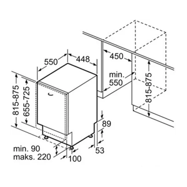 Посудомоечная машина Bosch SPV46MX00E Узкая/ Белый photo 2