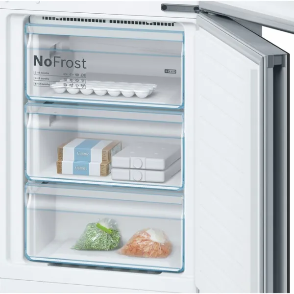 Frigider Bosch KGN39LB35 cu congelator jos 366 / 203 cm / Black photo 4