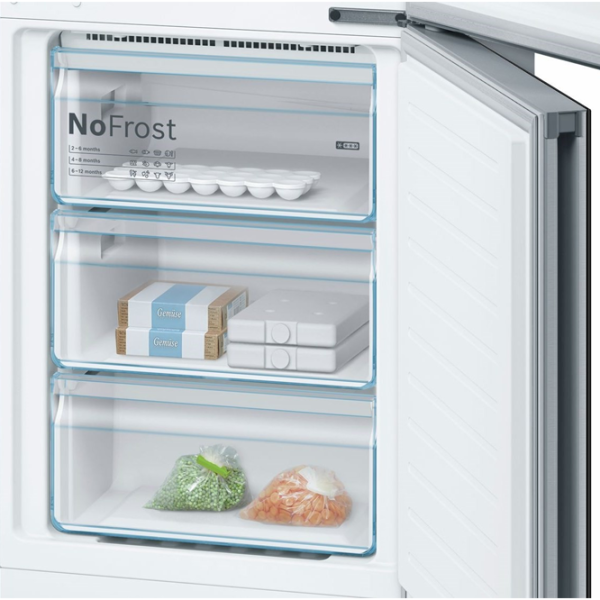 Frigider Bosch KGN39LB35 cu congelator jos 366 / 203 cm / Black photo 4