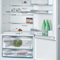 Frigider Bosch KGF56PI40 cu congelator jos 480 l / 193 cm / Inox photo 3