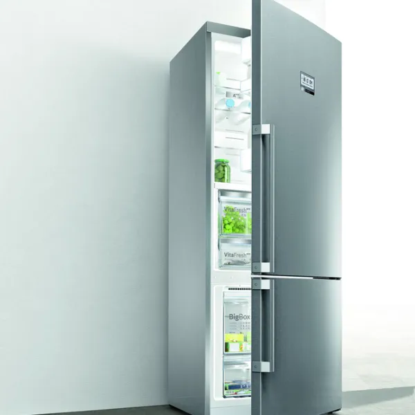 Frigider Bosch KGF56PI40 cu congelator jos 480 l / 193 cm / Inox photo 5