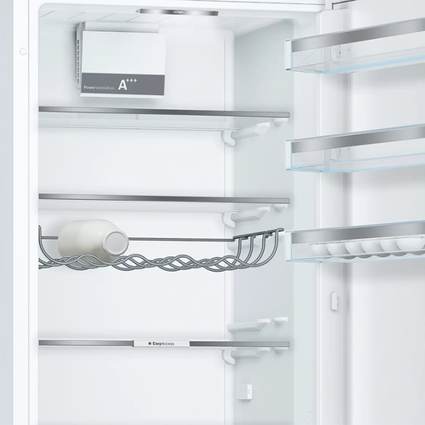 Frigider Bosch KGE39VW4A cu congelator jos 337 l / 201 cm / White photo 4