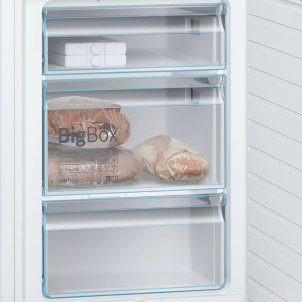 Frigider Bosch KGE39VW4A cu congelator jos 337 l / 201 cm / White photo 6