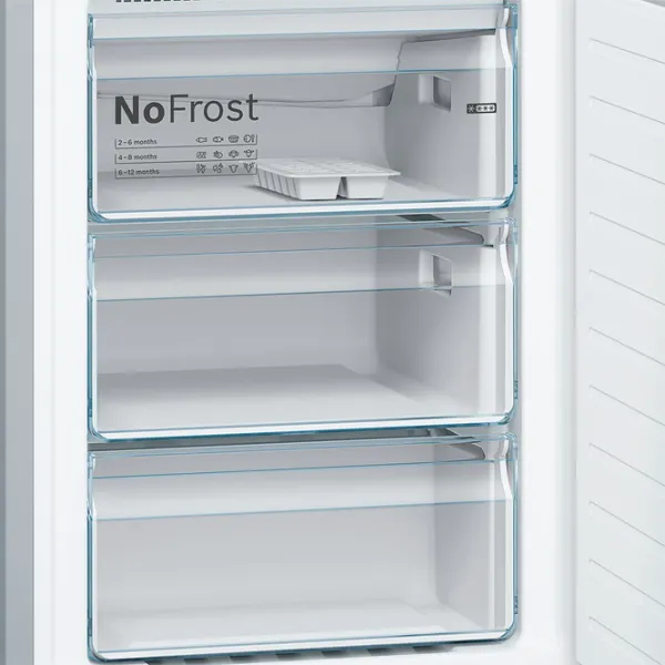 Frigider Bosch KGN36IJ3A cu congelator jos 324 l / 186 cm / Gray photo 6