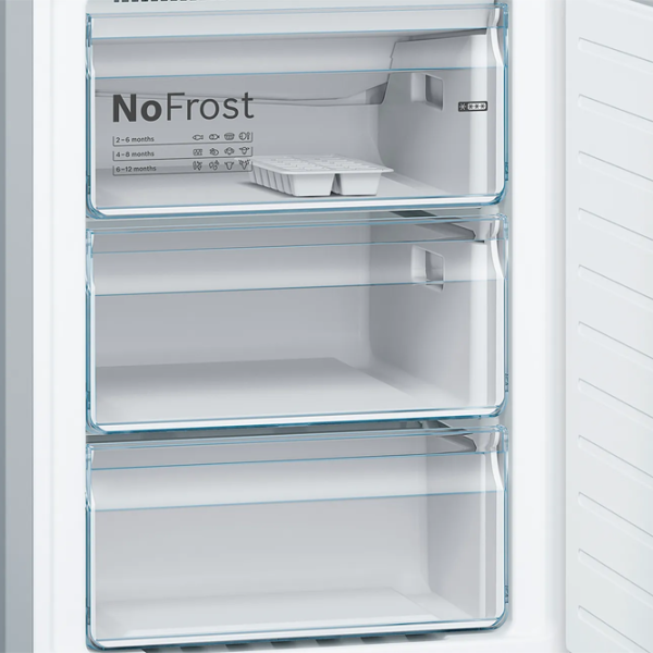 Frigider Bosch KGN36IJ3A cu congelator jos 324 l / 186 cm / Gray photo 6