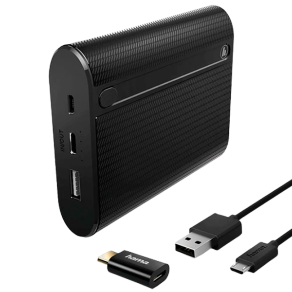 Power Bank Hama 178983 "X10" USB-C, 3A Ultra Fast Charge 10400 мАч/ Черный photo 2 Power Bank Hama 178983 "X10" USB-C, 3A Ultra Fast Charge 10400 мАч/ Черный photo 2