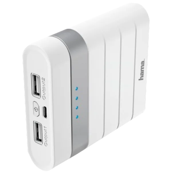 Power Bank Hama 183357 Soft Touch 10400 мАч/ Белый photo 3 Power Bank Hama 183357 Soft Touch 10400 мАч/ Белый photo 3