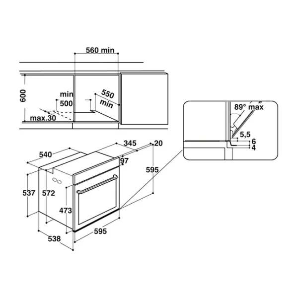 Духовой шкаф Whirlpool AKZ9 6220 IX 3650 Вт/ Нержавеющая сталь photo 7