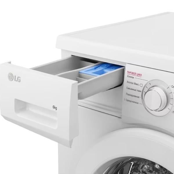 Стиральная машина LG F2J3NS0W 6 кг / 1200 об/мин / Белый photo 7 Стиральная машина LG F2J3NS0W 6 кг / 1200 об/мин / Белый photo 7