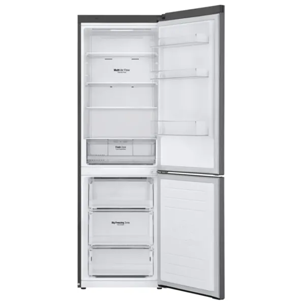 Frigider LG GA-B459SLKL cu congelator jos 341 l / 186 cm / Gray photo 4