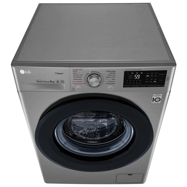 Стиральная машина LG F4M5VS6S Direct Drive/Steam/6 Motion DD/9 кг/Серебряный photo 4