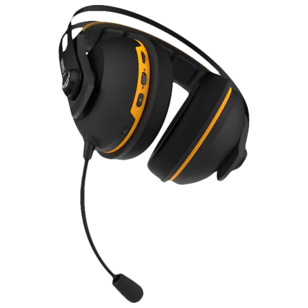 Căști Asus Tuf H7 Black Yellow Cu fir/ Gaming photo 2 Căști Asus Tuf H7 Black Yellow Cu fir/ Gaming photo 2