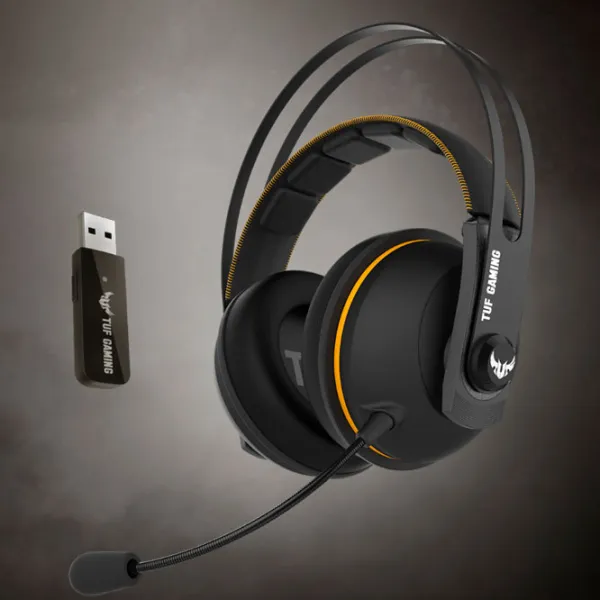Căști Asus Tuf H7 Black Yellow Cu fir/ Gaming photo 9 Căști Asus Tuf H7 Black Yellow Cu fir/ Gaming photo 9