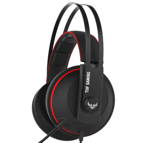 Căști Asus Tuf H7 Red Black Cu fir/ Gaming photo 2 Căști Asus Tuf H7 Red Black Cu fir/ Gaming photo 2
