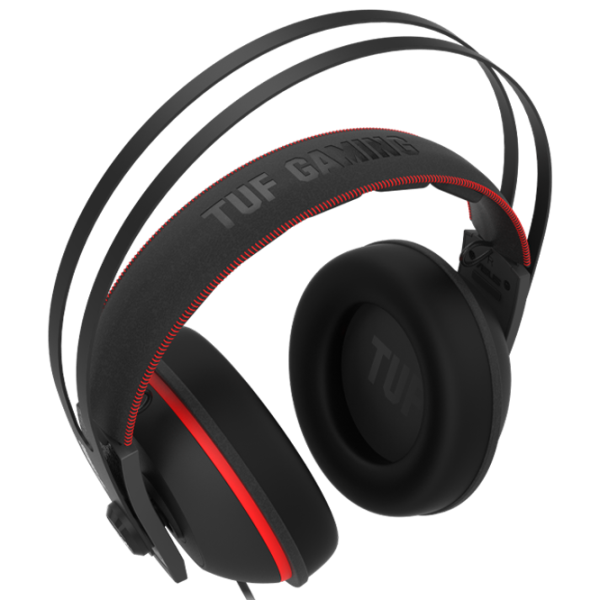 Căști Asus Tuf H7 Red Black Cu fir/ Gaming photo 3 Căști Asus Tuf H7 Red Black Cu fir/ Gaming photo 3