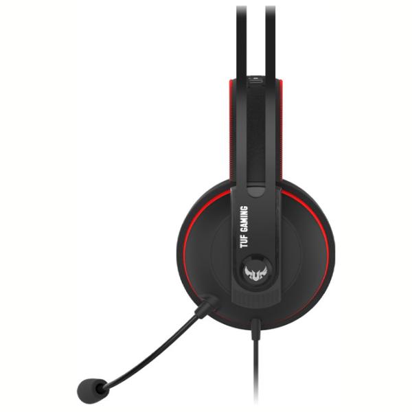 Căști Asus Tuf H7 Red Black Cu fir/ Gaming photo 6 Căști Asus Tuf H7 Red Black Cu fir/ Gaming photo 6