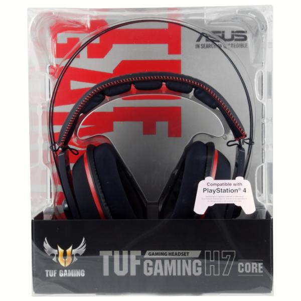 Căști Asus Tuf H7 Red Black Cu fir/ Gaming photo 8 Căști Asus Tuf H7 Red Black Cu fir/ Gaming photo 8