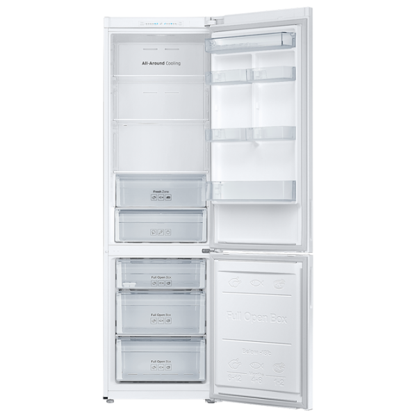 Frigider Samsung RB37J5000WW/UA cu congelator jos 367 l / 201 cm / White photo 4 Frigider Samsung RB37J5000WW/UA cu congelator jos 367 l / 201 cm / White photo 4