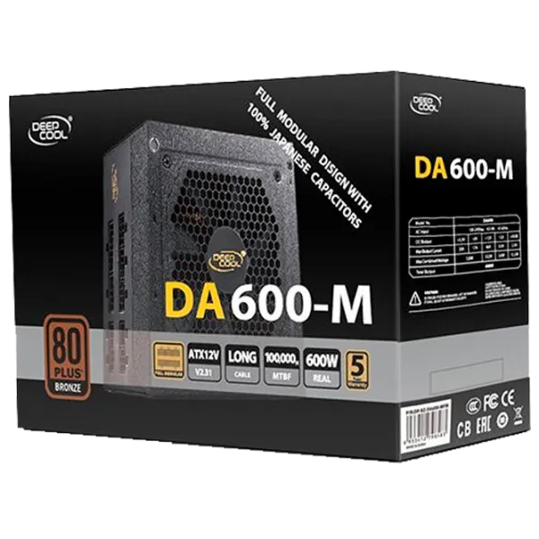Блок питания Deepcool DA600-M 80+ Bronze/ 600 Вт photo 5