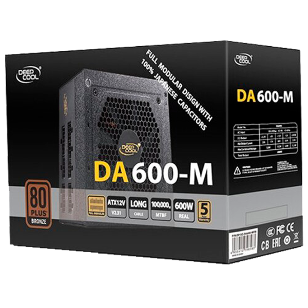 Блок питания Deepcool DA600-M 80+ Bronze/ 600 Вт photo 5