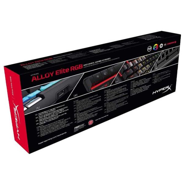 Клавиатура HyperX Alloy Elite RGB Cherry MX Blue Проводная/ Черный photo 7