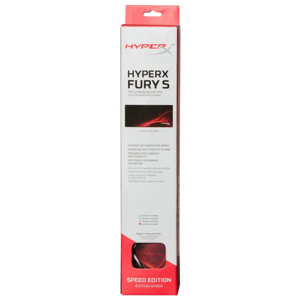 Covoraș pentru mouse HyperX FURY S Speed Small Red Black photo 4