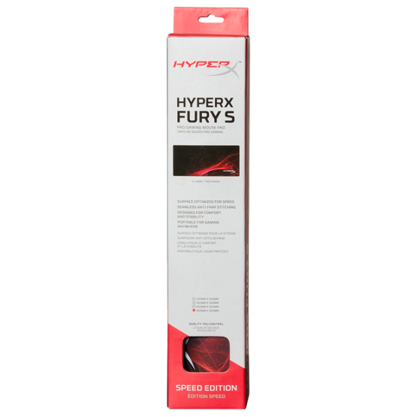 Covoraș pentru mouse HyperX FURY S Speed Small Red Black photo 4