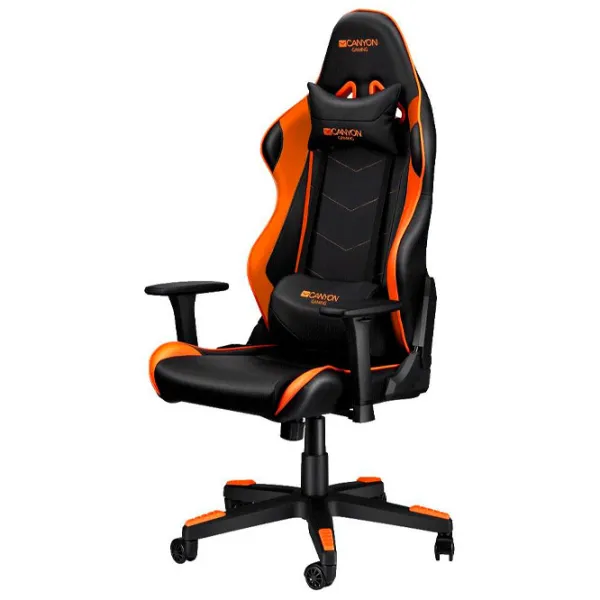 Scaun Gaming Canyon Deimos Orange Black photo 2