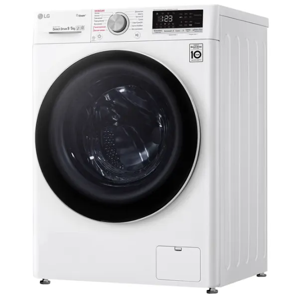 Стиральная машина с сушкой LG F4V5VG0W Direct Drive/AI DD/Steam/LG ThinQ/9 кг/Белый photo 3 Стиральная машина с сушкой LG F4V5VG0W Direct Drive/AI DD/Steam/LG ThinQ/9 кг/Белый photo 3