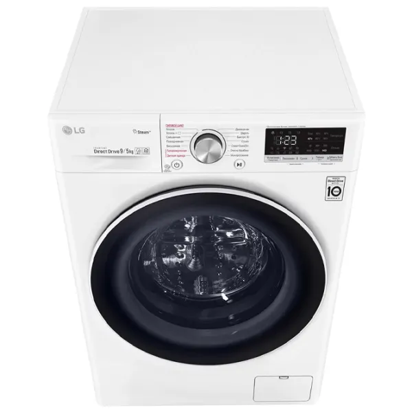 Стиральная машина с сушкой LG F4V5VG0W Direct Drive/AI DD/Steam/LG ThinQ/9 кг/Белый photo 6 Стиральная машина с сушкой LG F4V5VG0W Direct Drive/AI DD/Steam/LG ThinQ/9 кг/Белый photo 6