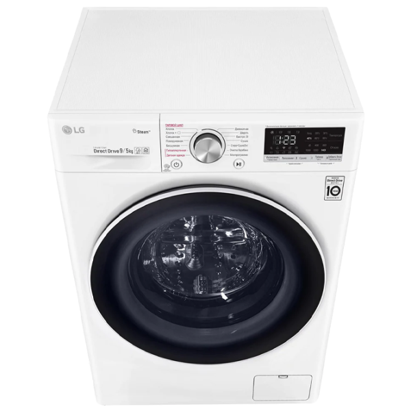 Стиральная машина с сушкой LG F4V5VG0W Direct Drive/AI DD/Steam/LG ThinQ/9 кг/Белый photo 6 Стиральная машина с сушкой LG F4V5VG0W Direct Drive/AI DD/Steam/LG ThinQ/9 кг/Белый photo 6