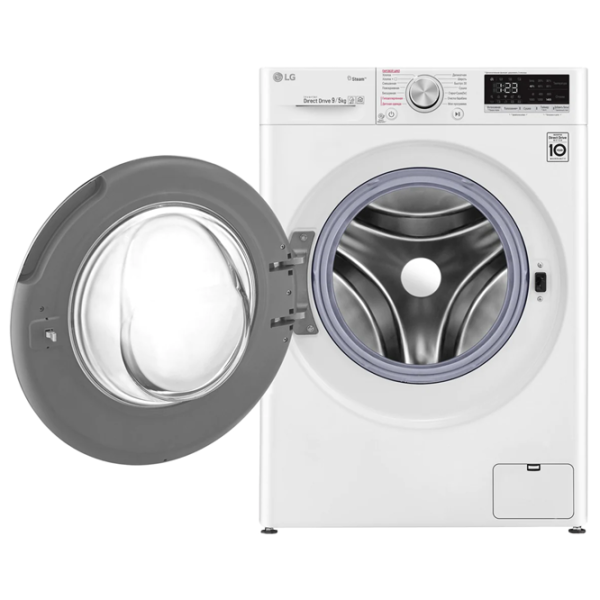 Стиральная машина с сушкой LG F4V5VG0W Direct Drive/AI DD/Steam/LG ThinQ/9 кг/Белый photo 7 Стиральная машина с сушкой LG F4V5VG0W Direct Drive/AI DD/Steam/LG ThinQ/9 кг/Белый photo 7