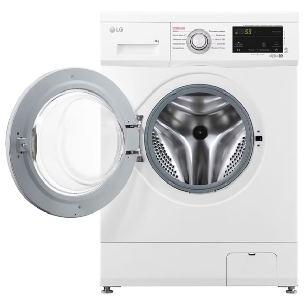 Mașină de spălat LG F2J3NS1W 6 kg / 1000 rpm / White photo 6