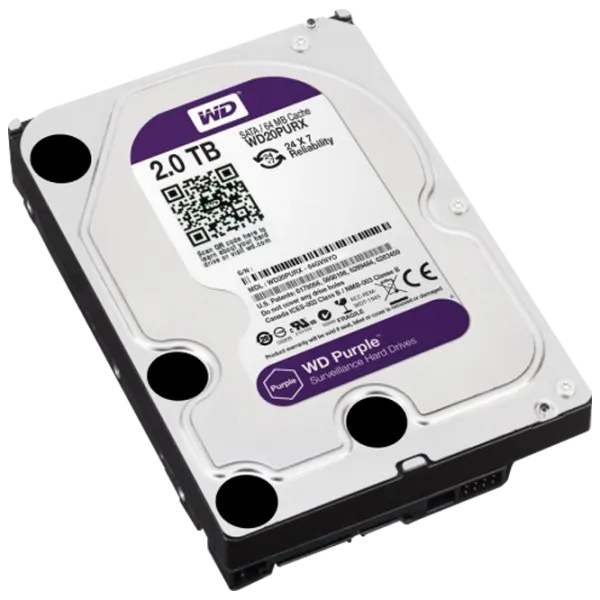 HDD Western Digital Purple 2 ТБ WD20PURZ/ Серебристый photo 3