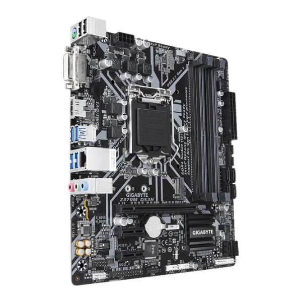 Материнская плата Gigabyte Z370M DS3H 1.0 Игровая/ mATX/ Intel Z370 Express photo 2 Материнская плата Gigabyte Z370M DS3H 1.0 Игровая/ mATX/ Intel Z370 Express photo 2