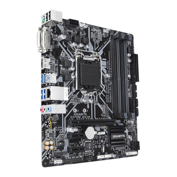 Материнская плата Gigabyte Z370M DS3H 1.0 Игровая/ mATX/ Intel Z370 Express photo 2 Материнская плата Gigabyte Z370M DS3H 1.0 Игровая/ mATX/ Intel Z370 Express photo 2