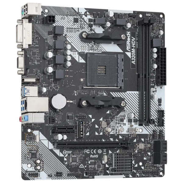 Placă de bază ASRock A320M-HDV R4.0 mATX/ AMD A320 photo 3