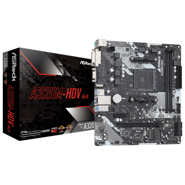 Placă de bază ASRock A320M-HDV R4.0 mATX/ AMD A320 photo 5