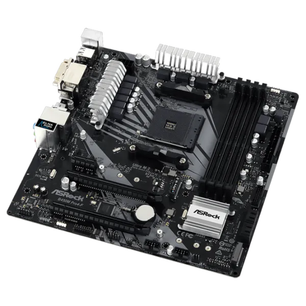 Материнская плата ASRock B450M PRO4-F mATX/ AMD B450 photo 2
