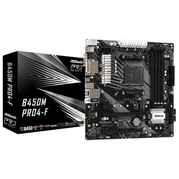 Материнская плата ASRock B450M PRO4-F mATX/ AMD B450 photo 5