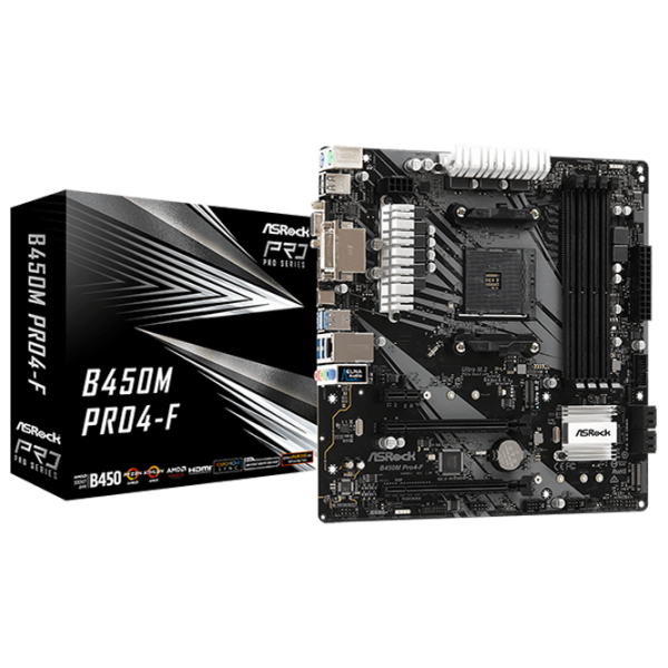 Материнская плата ASRock B450M PRO4-F mATX/ AMD B450 photo 5