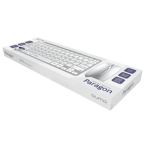 Tastatură Qumo Paragon Fără fir/ White photo 5