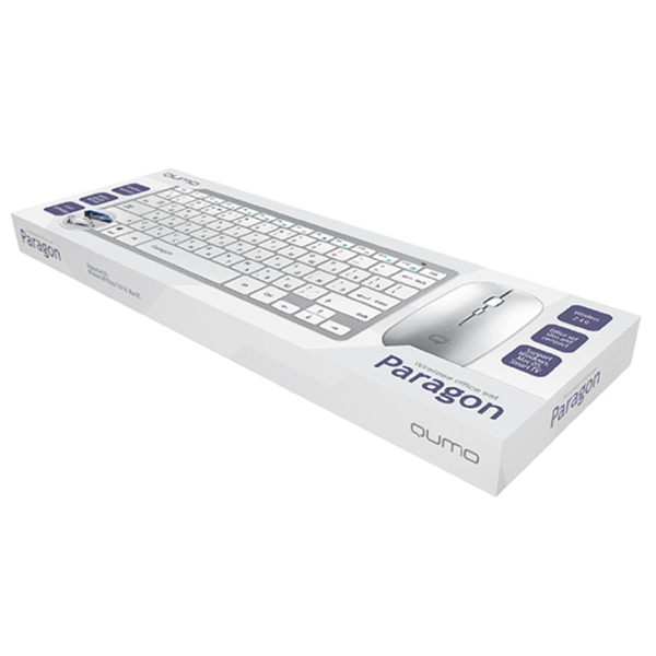 Tastatură Qumo Paragon Fără fir/ White photo 5